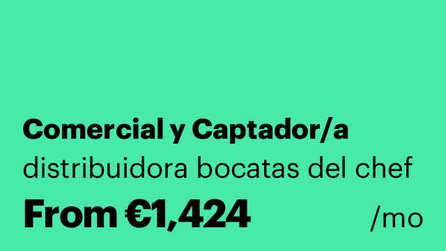 Comercial y Captador/a