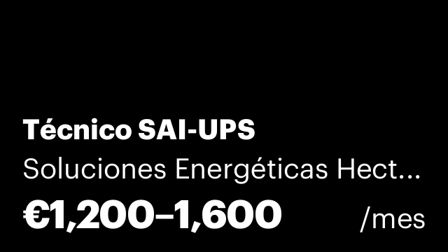 Técnico SAI-UPS