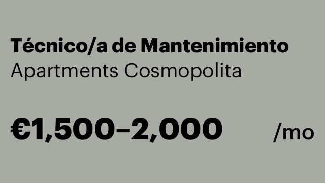 Técnico/a de Mantenimiento
