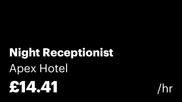 Night Receptionist