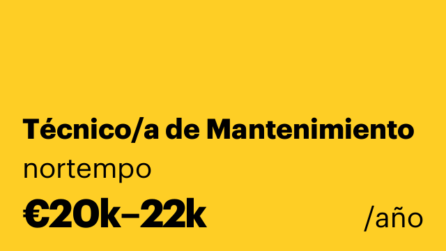 Técnico/a de Mantenimiento