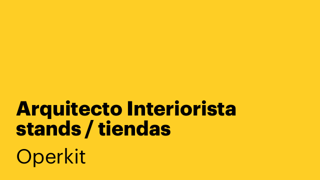 Arquitecto Interiorista stands / tiendas