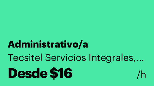 Administrativo/a