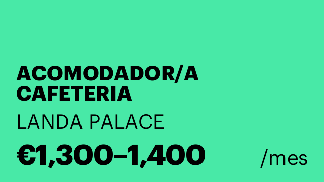 ACOMODADOR/A CAFETERIA