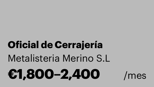 Oficial de Cerrajería
