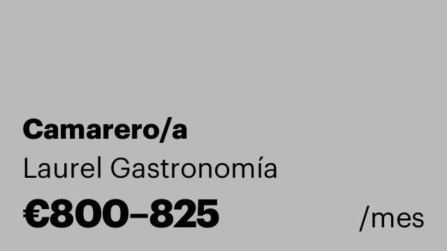 Camarero/a