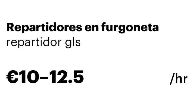 Repartidores en furgoneta
