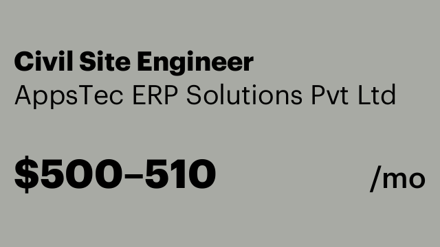 Civil Site Engineer