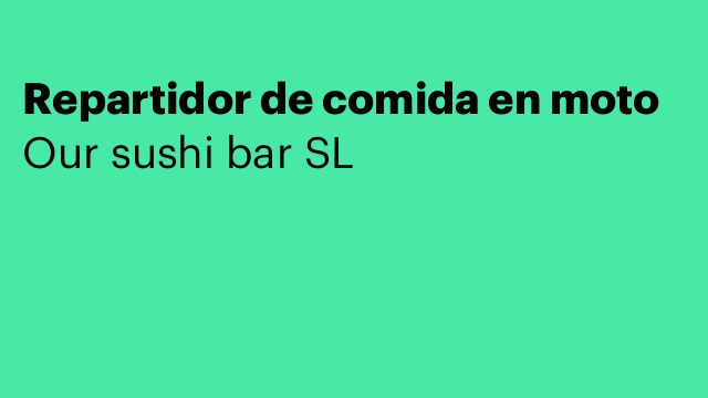 Repartidor de comida en moto