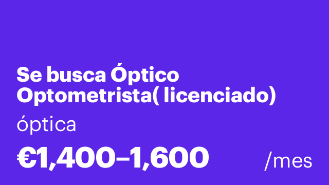 Se busca Óptico Optometrista( licenciado)