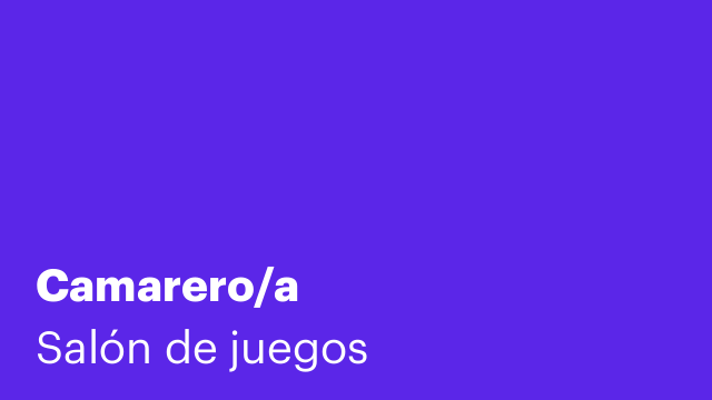 Camarero/a