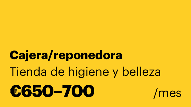 Cajera/reponedora