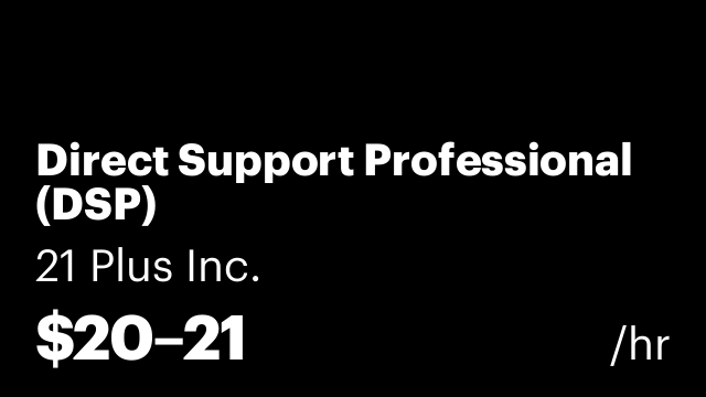 Direct Support Professional (DSP)