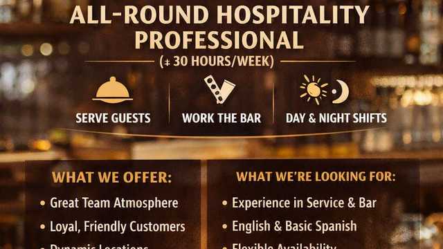 Allround hospitality employee