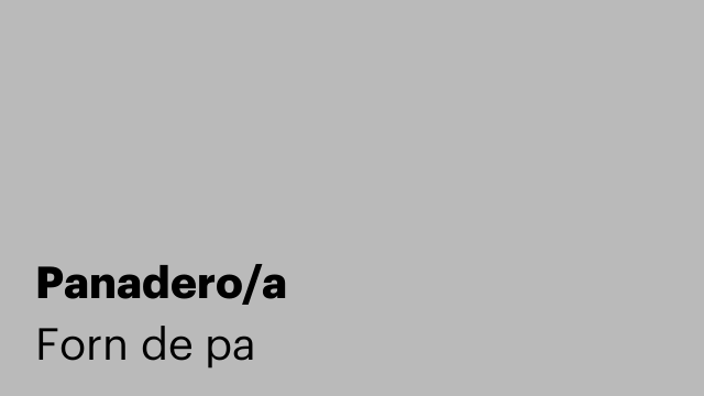 Panadero/a
