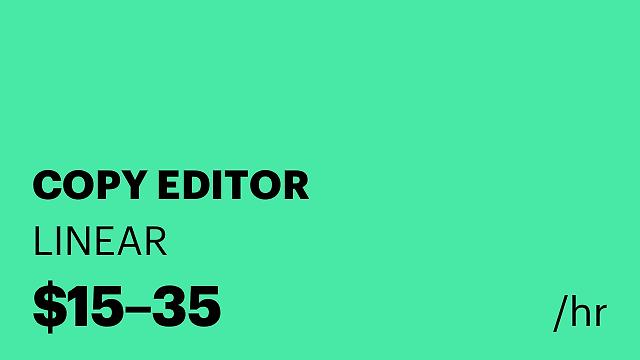 COPY EDITOR