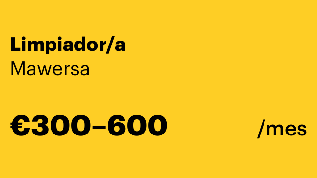 Limpiador/a