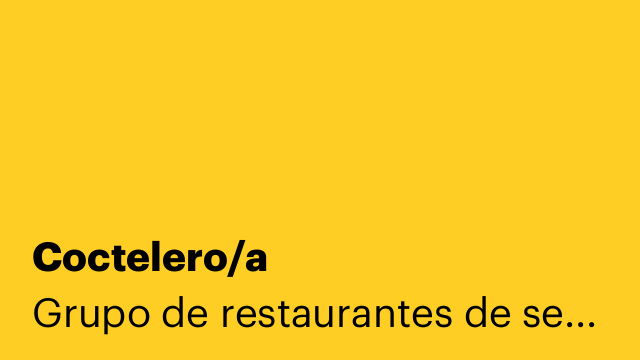 Coctelero/a