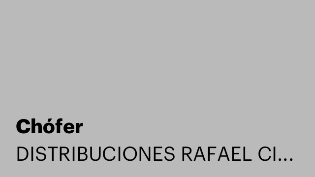 Chófer