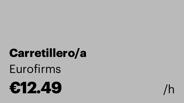 Carretillero/a