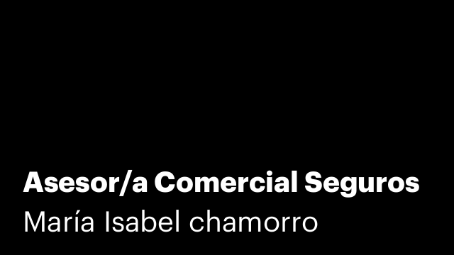 Asesor/a Comercial Seguros