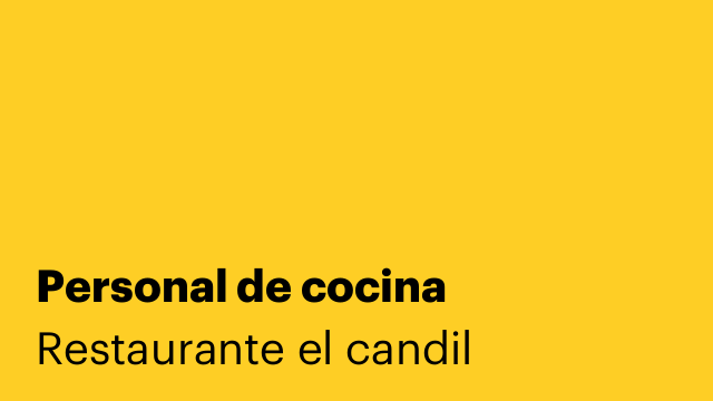 Personal de cocina
