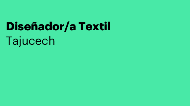 Diseñador/a Textil