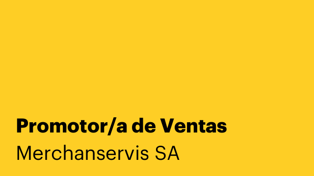 Promotor/a de Ventas