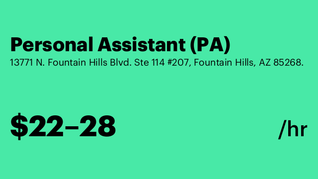 Personal Assistant (PA)