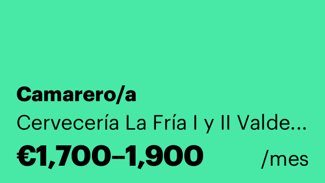 Camarero/a