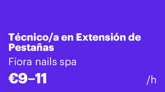 Técnico/a en Extensión de Pestañas