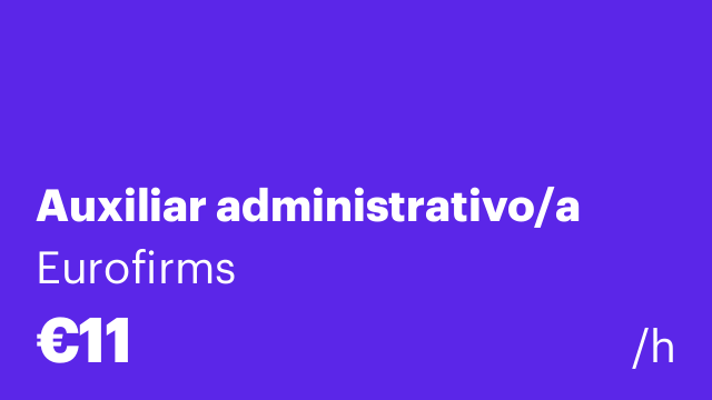 Auxiliar administrativo/a