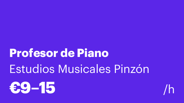 Profesor de Piano