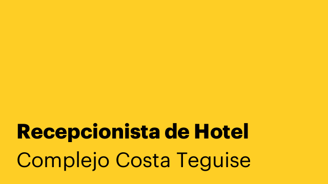 Recepcionista de Hotel