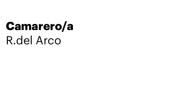 Camarero/a