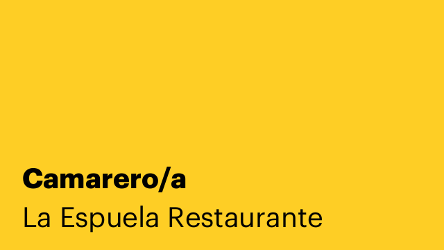 Camarero/a