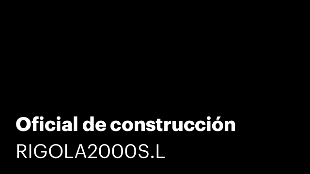 Oficial de construcción