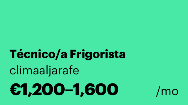 Técnico/a Frigorista