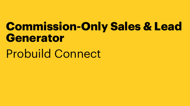 Commission-Only Sales & Lead Generator