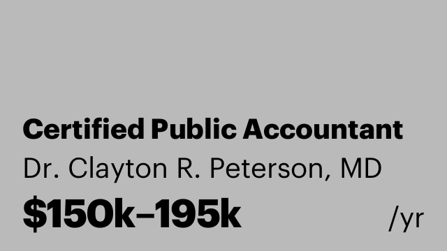 Certified Public Accountant