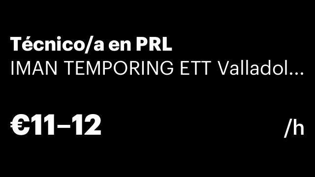 Técnico/a en PRL