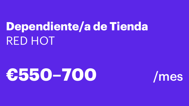 Dependiente/a de Tienda