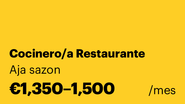 Cocinero/a Restaurante