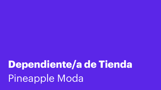 Dependiente/a de Tienda