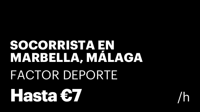 SOCORRISTA EN MARBELLA, MÁLAGA