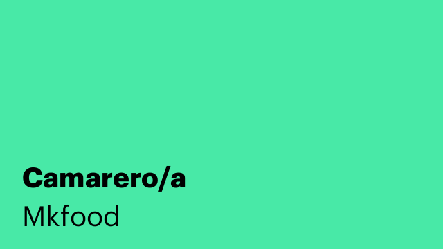 Camarero/a