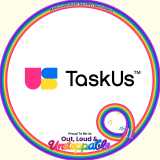 TaskUs San Antonio logo