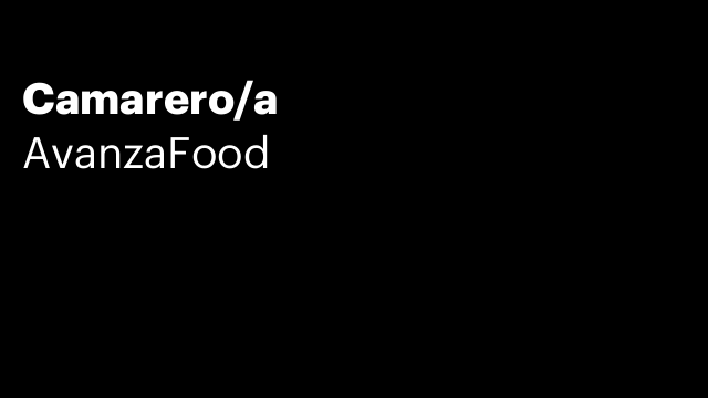Camarero/a