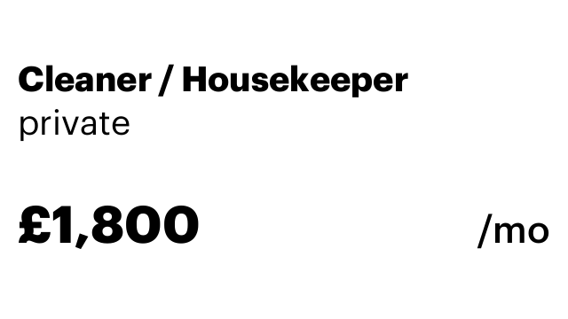 Cleaner / Housekeeper