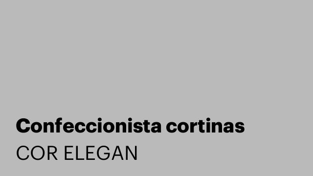 Confeccionista cortinas